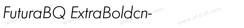 FuturaBQ ExtraBoldcn字体转换